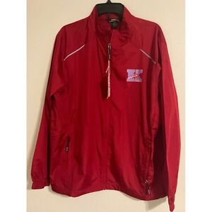 C. LEON KING SCHOOL NWT CORE 365  Track Jacket Logo Athletic Lightweight Size L